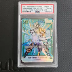 PSA10 Dragon Ball Son Gohan Young Version FB01 140 Card - Image 1