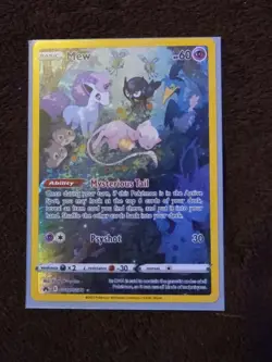 Pokemon Mew TCG Ultra Rare Holo Card Crown Zenith: Galarian Gallery #GG10/GG70 - Image 1