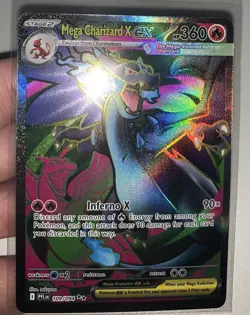 PHANTASMAL FLAMES Mega Charizard X ex 109/94 Full Art - Ultra Rare Pokemon NM - Image 1