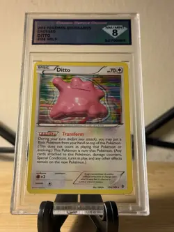 Pokemon TCG Ditto Holo Card Boundaries Crossed 2012, #108/149 DSG 8 - Image 1