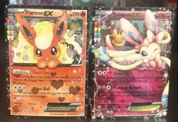Pokemon Tcg XY Generations Radiant Collection Sylveon Ex & Flareon Ex - Image 1