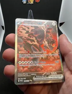 Pokemon Prismatic Evolutions Bloodmoon Ursaluna ex 168/131 SIR NM - Image 2