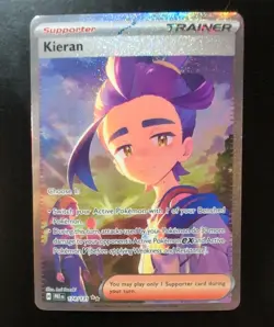 Pokemon Kieran Trainer Special Illustration 174/131 Prismatic Evolutions Holo NM - Image 1