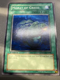 Yu-Gi-Oh! Moray Of Greed 1st Edition Common SOVR-EN058 MP - Image 1