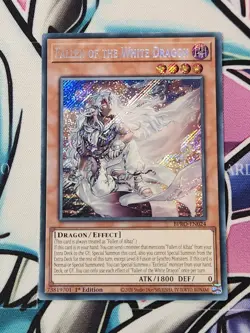 YUGIOH BPRO-EN024 Fallen of the White Dragon Secret Rare 1st Edition - Image 1