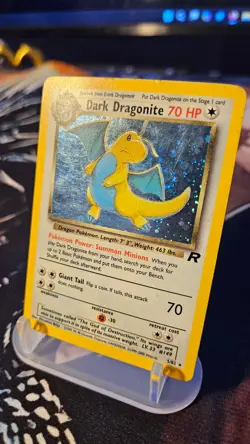 Dark Dragonite 5/82 Holo Rare Team Rocket Vintage Card WOTC Pokemon TCG - Image 3