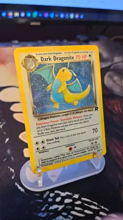 Dark Dragonite 5/82 Holo Rare Team Rocket Vintage Card WOTC Pokemon TCG - Image 4