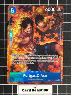 Portgas D Ace OP08-052 TR Treasure Rare Alt Art One Piece Royal Blood English - Image 1