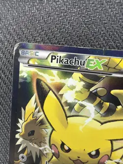 Pokemon Pikachu EX XY124 Black Star Promo 2016 Holo Card TCG Please See Photos - Image 2