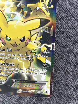 Pokemon Pikachu EX XY124 Black Star Promo 2016 Holo Card TCG Please See Photos - Image 4
