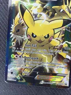 Pokemon Pikachu EX XY124 Black Star Promo 2016 Holo Card TCG Please See Photos - Image 5