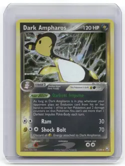 Dark Ampharos Holo 2/109 - 2004 Team Rocket Returns Rare Pokemon Card NM - Image 1