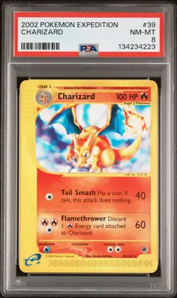 2002 POKEMON EXPEDITION #39 CHARIZARD PSA 8 - Image 1
