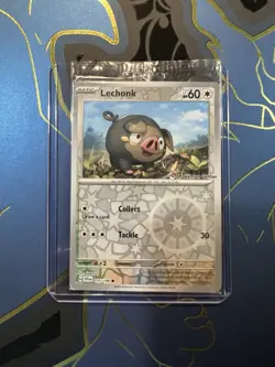 Lechonk 155/198 Scarlet & Violet Sealed Pokemon Center Stamped Promo Pokemon NM - Image 1