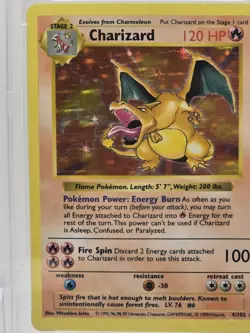 1999 Charizard Holo Shadowless Pokemon Game PSA 6 Ex-MT #4 - Image 5