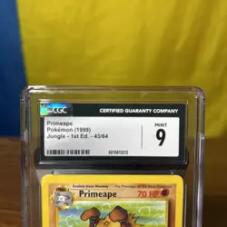Pokemon Primeape Jungle 1st Edition Card 43/64 - CGC Graded 9 Mint - Image 2