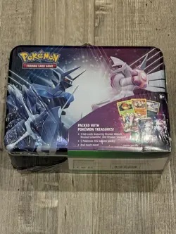 Pokemon TCG Sword & Shield Palkia & Dialga Collectors Chest 2022 Tin New Sealed - Image 1