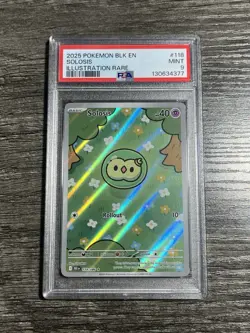 Pokemon TCG Solosis 118/086 PSA 9 MINT Black Bolt - Image 1