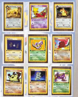 Pokemon Lot of 9 1st Edition Cards Vintage Base Jungle Team Rocket - Image 1