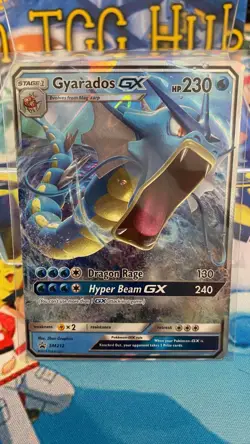 Pokemon TCG Card Gyarados GX SM212 Promo NM Near Mint - Image 1