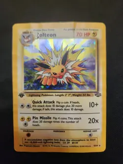 Pokemon TCG Jolteon 4/64 1st Edition Holo Pokemon Jungle Set - Image 1