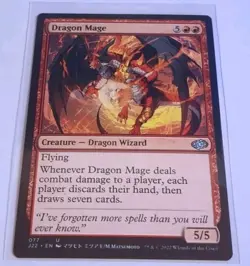 Dragon Mage ANIME ART Jumpstart 2022 Alternate Art MTG Magic The Gathering - Image 1