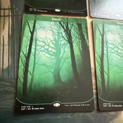 4 x Full Art land Unstable FOREST 216/216 Magic the Gathering MTG - Image 2