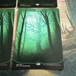 4 x Full Art land Unstable FOREST 216/216 Magic the Gathering MTG - Image 3