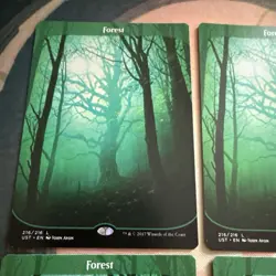 4 x Full Art land Unstable FOREST 216/216 Magic the Gathering MTG - Image 5