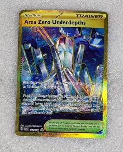 Area Zero Underdepths 174/142 NM/M SCR EN SV07 Stellar Crown Gold Pokemon TCG - Image 1