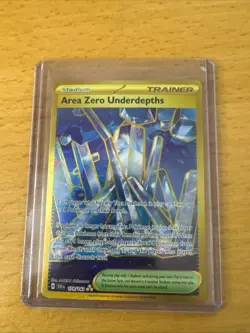 Pokemon TCG Area Zero Underdepths 174/142 Sv07: Stellar Crown Gold Hyper Rare NM - Image 1