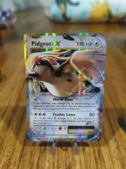 Pokemon TCG Pidgeot-EX Evolutions 64/108 Holo Holo Rare ex - Image 1
