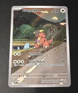 Pokemon Kangaskhan TCG 204/182 Destined Rivals Illustration Rare Holo Card NM - Image 1
