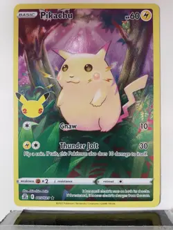 HOLO Pikachu 005/025 MINT - Pokemon 25th Celebrations Card $2 Combined Shipping - Image 1