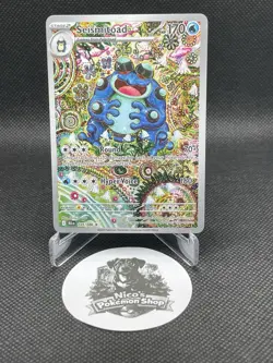 Pokemon TCG Seismitoad 105/086 Sv: Black Bolt Holo Illustration Rare Full Art - Image 1