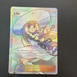 Pokemon TCG Lillie 147/149 Full Art Sun And Moon Base Set MP Ungraded - Image 1