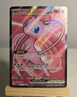 Pokemon TCG Mew Ex 193/165 Scarlet & Violet 151 Full Art Holo Rare - NM - Image 1