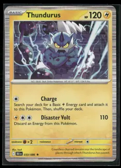Pokemon - Thundurus 33/86 Holo Black Bolt NM - Image 1