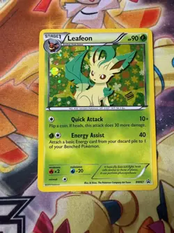 Pokemon TCG Leafeon Black Star Promos Holo Card BW87 NM- - Image 1