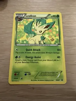 Pokemon TCG Leafeon Black Star Promos Holo Card BW87 NM - Image 1