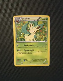 2013 Pokemon TCG - Leafeon BW87 Black & White Black Star Promo Rare Holo - NM - Image 1