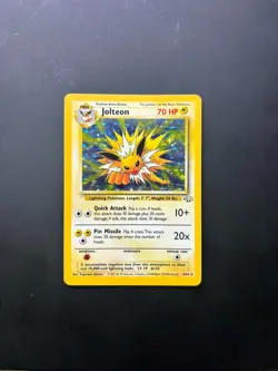 Jolteon Jungle Holo Rare HP+ Vintage Pokemon - Image 1