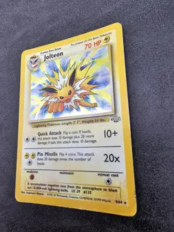 Pokemon TCG Jolteon Jungle 4/64 Holo Rare Vintage Heavy Play HP - Image 2