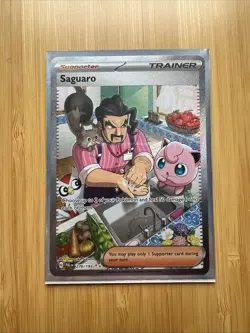 Pokemon TCG Saguaro Scarlet & Violet Paldea Evolved Holo Card 270/193 Special - Image 1