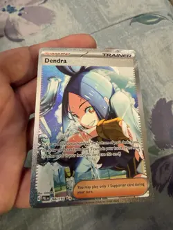 Pokemon Paldea Evolved Dendra 266/193 SIR Full Art Trainer - Image 3