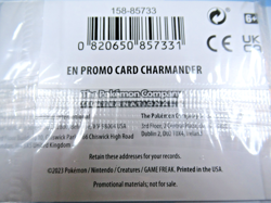 Pokemon CHARMANDER 004/165 *SEALED* GameStop Promo Card Scarlet & Violet 2023 - Image 3