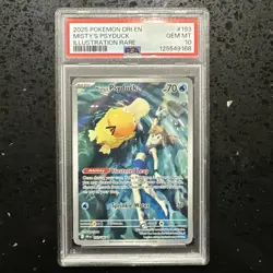 Pokemon TCG Misty's Psyduck Scarlet & Violet 193/182 Destined Rivals PSA 10 - Image 1