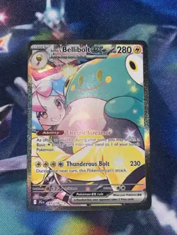 Iono's Bellibolt EX 183/159 Journey Together Sir NM Pokemon TCG Card - Image 1