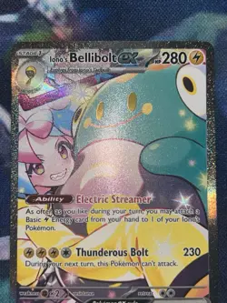 Iono's Bellibolt EX 183/159 Journey Together Sir NM Pokemon TCG Card - Image 3