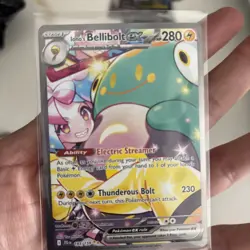 Iono's Bellibolt EX 183/159 Journey Together Sir NM Pokemon TCG Card - Image 3